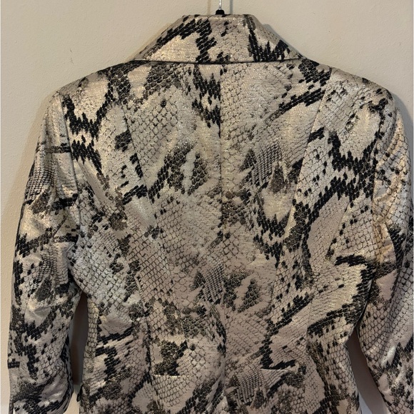 Bebe Shiny Snakeskin Blazer - Picture 2 of 4